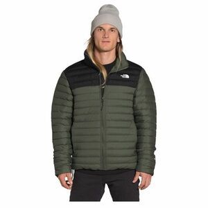 The North Face Olive Green and Black Puffer Jacket